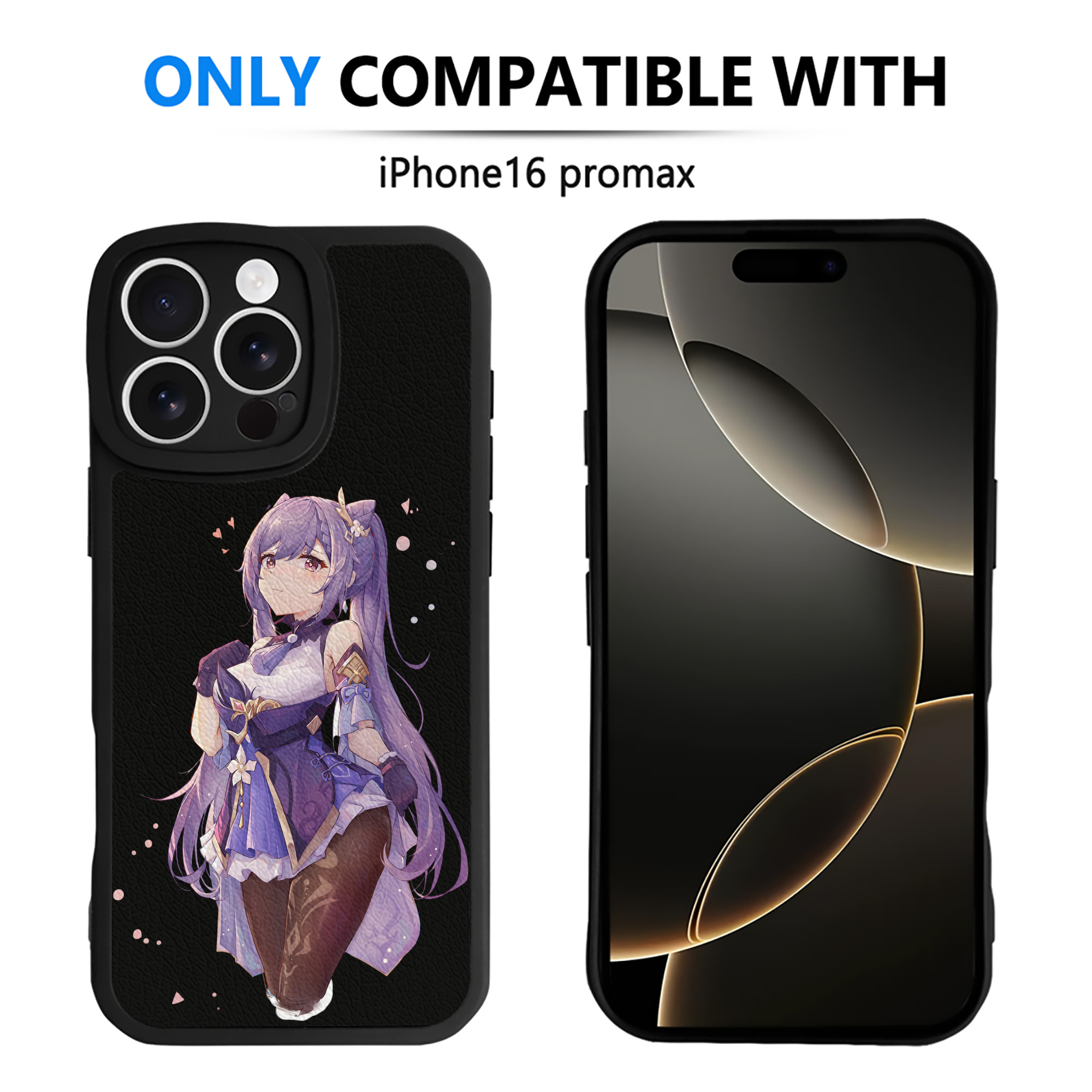 げんし神 刻晴 こくせい genshin Kokusei 【iPhone 16シリーズ対応】シリコンスマホケース（レザー調） 材質：シリコン